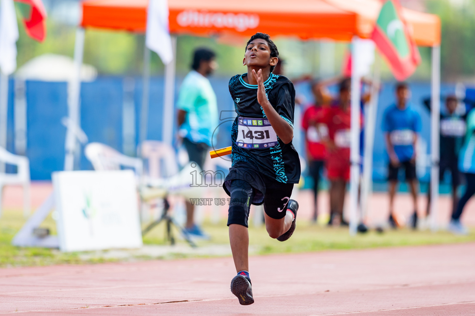 Day 5 of MWSC Interschool Athletics Championships 2024 held in Hulhumale Running Track, Hulhumale, Maldives on Wednesday, 13th November 2024. Photos by: Nausham Waheed / Images.mv