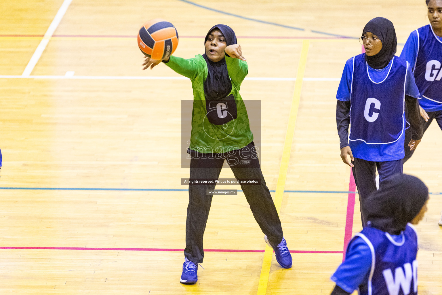 Day5 of 24th Interschool Netball Tournament 2023 was held in Social Center, Male', Maldives on 31st October 2023. Photos: Nausham Waheed / images.mv