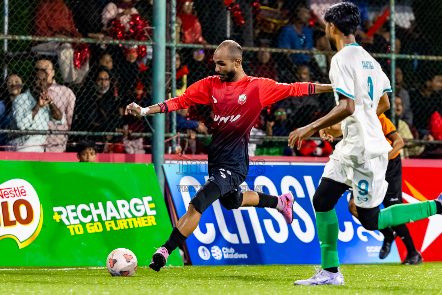Criminal Court vs Mira Rc in Day 9 of Club Maldives Cup Classic 2025 was held in Rehendi Futsal Ground, Hulhumale', Maldives on Monday, 22nd September 2025. Photos: Nausham Waheed / images.mv