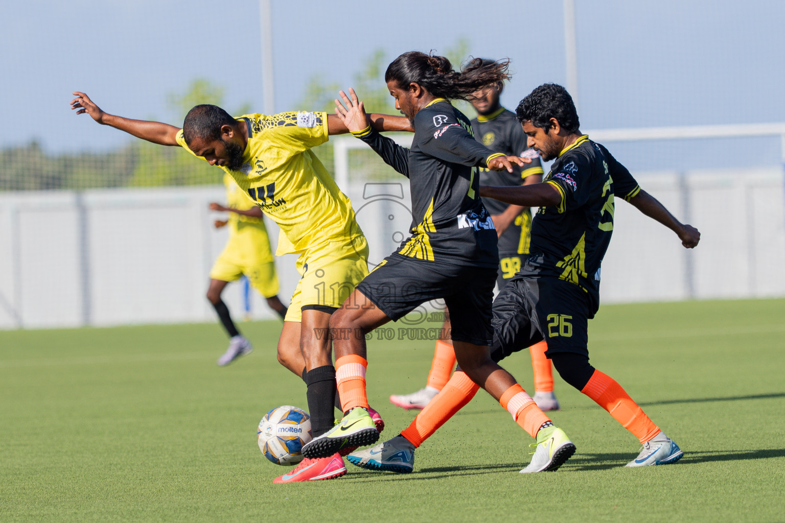 Velaa Sports Club vs Team Middle East in Day 3 of Eydhafushi Cup 2025 held in Eydhafushi Football Stadium at B. Eydhafushi, Maldives on Sunday, 7th September 2025. Photos: Arif Rasheed / images.mv