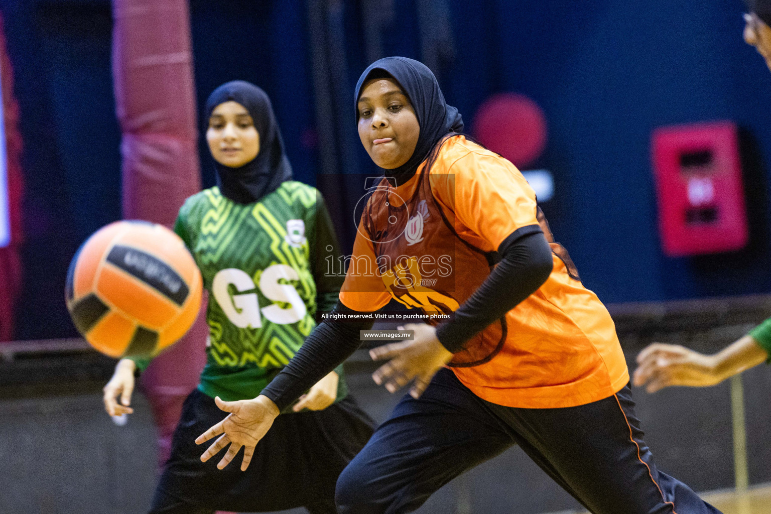 Day3 of 24th Interschool Netball Tournament 2023 was held in Social Center, Male', Maldives on 29th October 2023. Photos: Nausham Waheed, Mohamed Mahfooz Moosa / images.mv