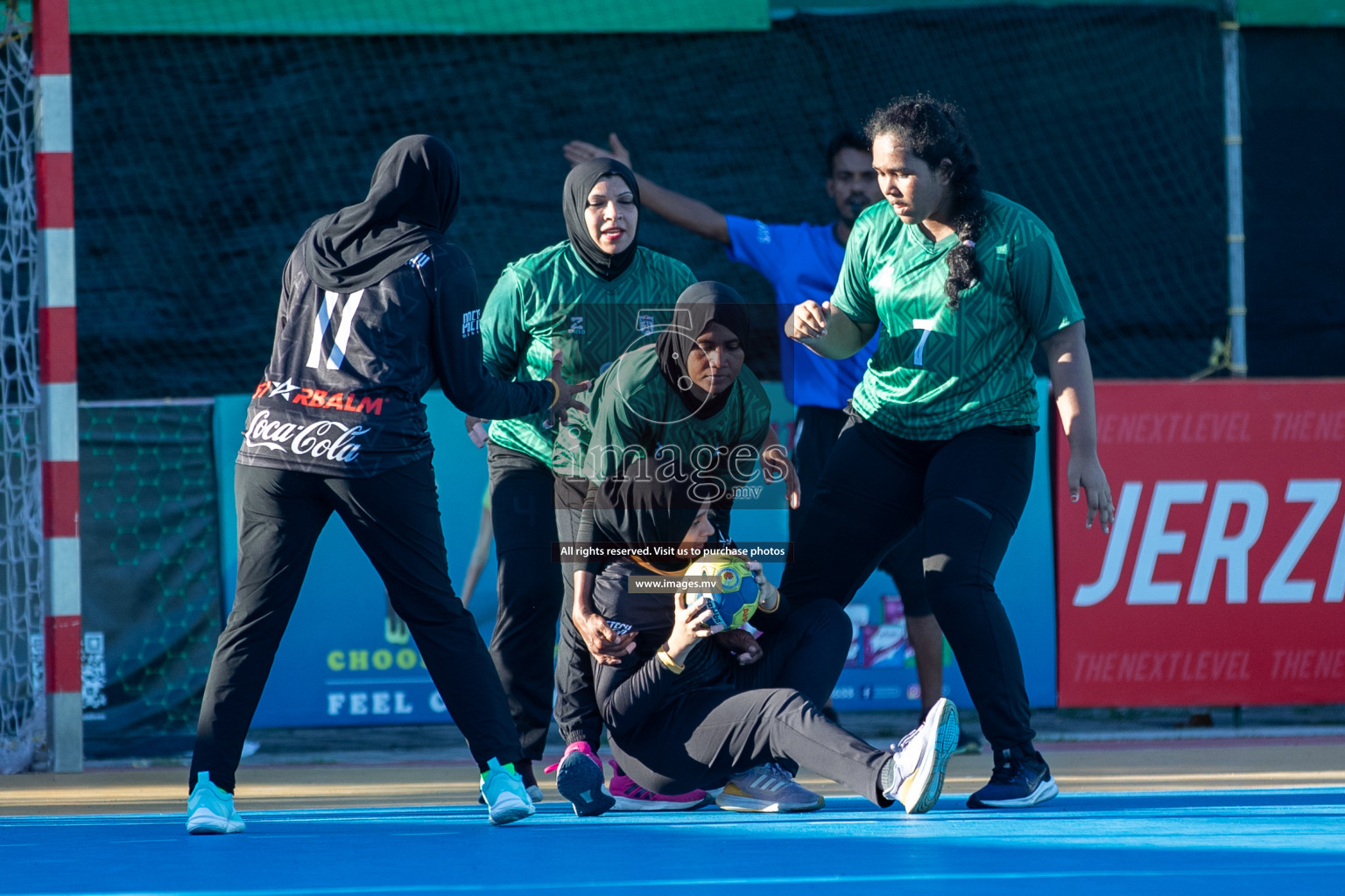 Day 7 of 6th MILO Handball Maldives Championship 2023, held in Handball ground, Male', Maldives on Friday, 26th May 2023 Photos: Shuu Abdul Sattar/ Images.mv