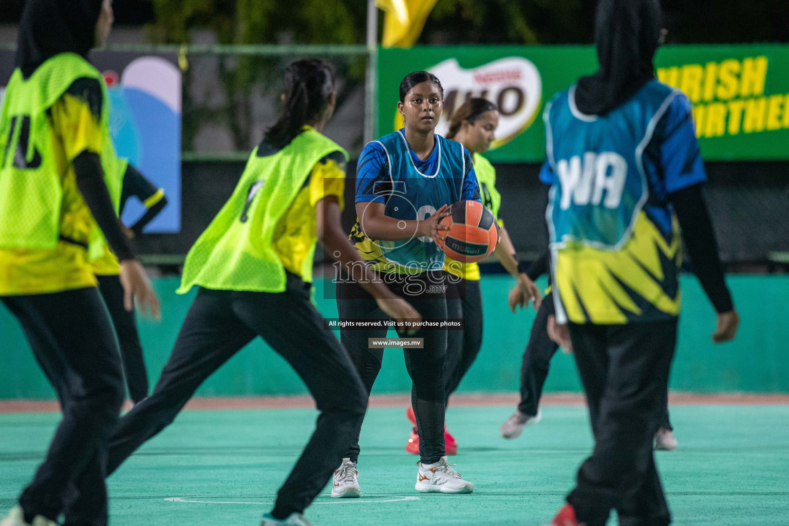 Day 7 of 20th Milo National Netball Tournament 2023, held in Synthetic Netball Court, Male', Maldives on 5th June 2023 Photos: Nausham Waheed/ Images.mv