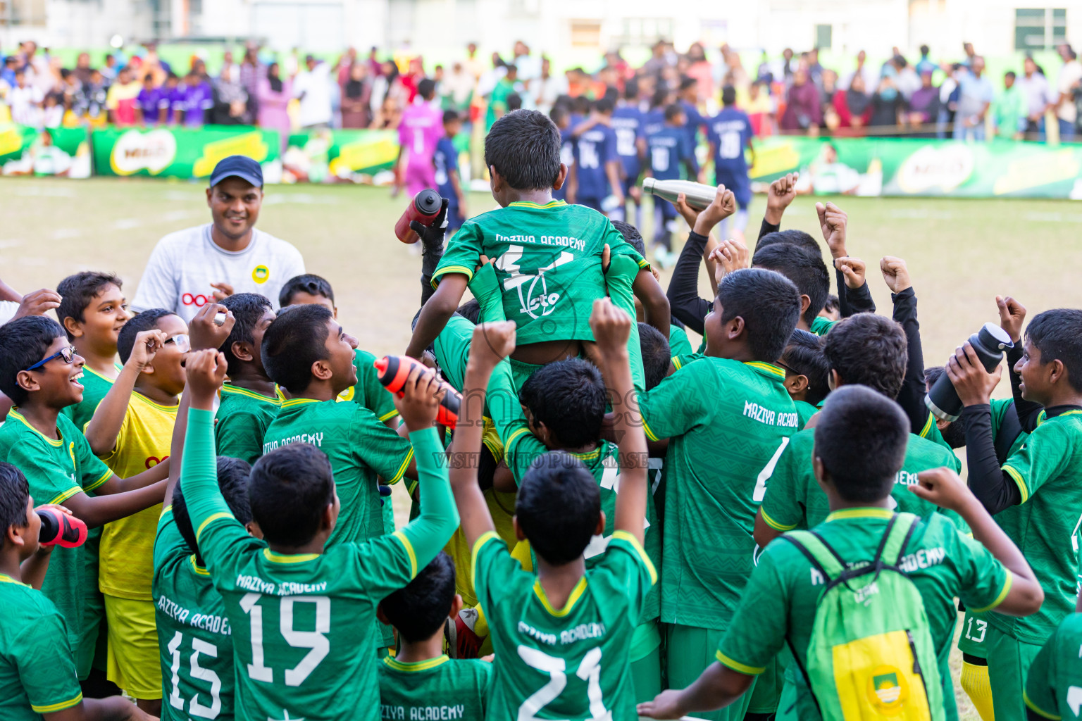 Day 4 of MILO Academy Championship 2024 - U12 was held at Henveiru Grounds in Male', Maldives on Sunday, 7th July 2024. Photos: Nausham Waheed / images.mv