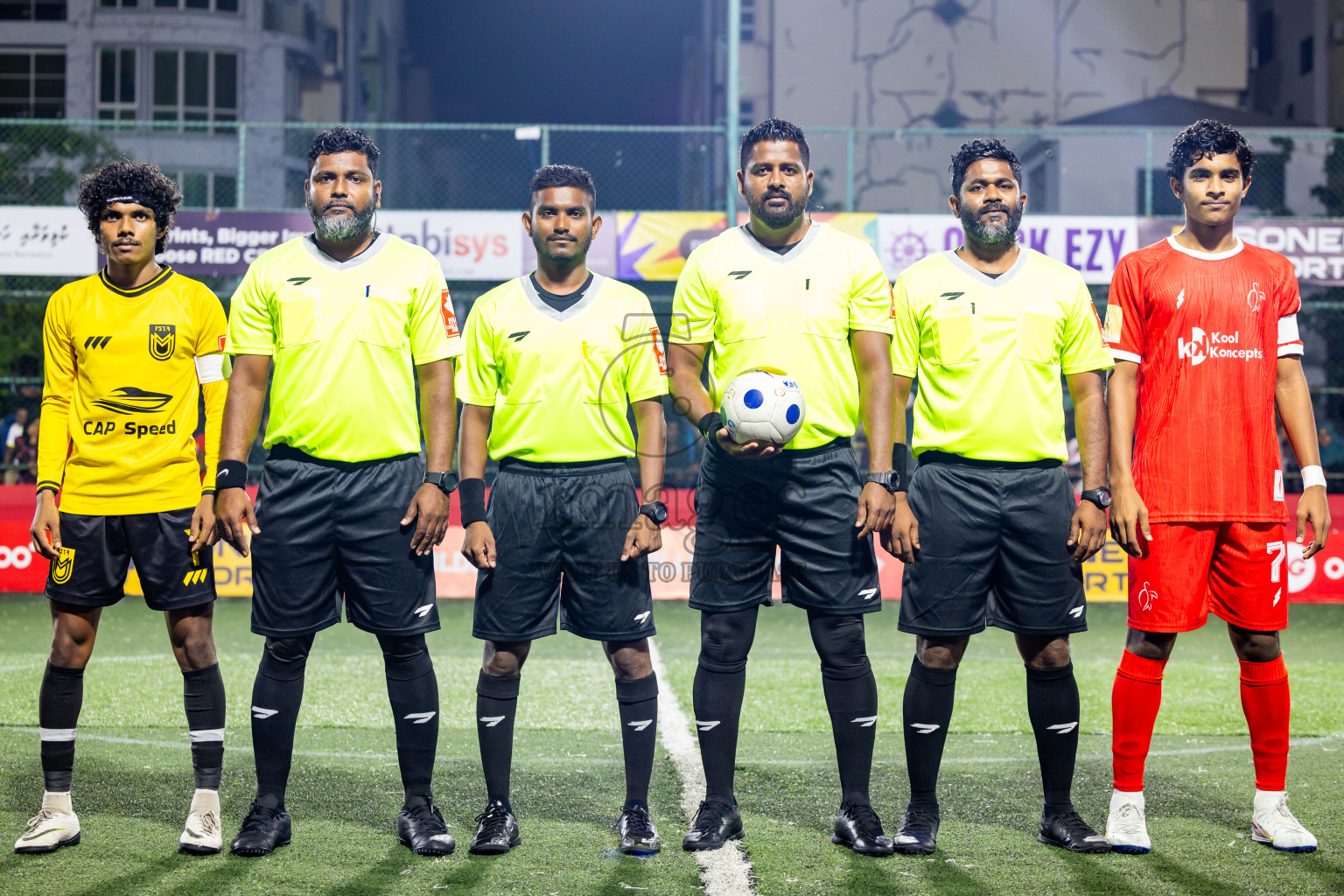 F Dhanraboodhoo vs F Magoodhoo in Faafu Atoll Finals in Day 25 of Golden Futsal Challenge 2025 was held on Wednesday , 28th January 2025, in Hulhumale', Maldives. Photos: Nausham Waheed / images.mv