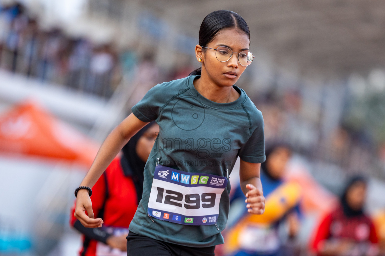 Day 5 of MWSC Interschool Athletics Championships 2024 held in Hulhumale Running Track, Hulhumale, Maldives on Wednesday, 13th November 2024. Photos by: Ismail Thoriq / Images.mv