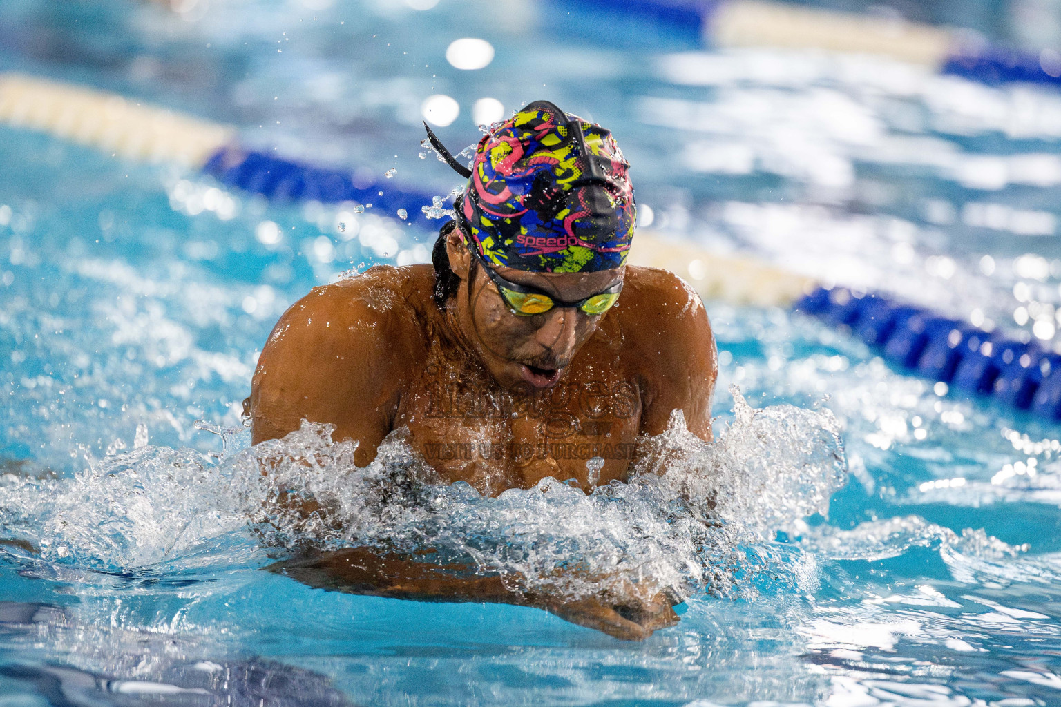 Day 4 of National Swimming Competition 2024 held in Hulhumale', Maldives on Monday, 16th December 2024. 
Photos: Hassan Simah / images.mv