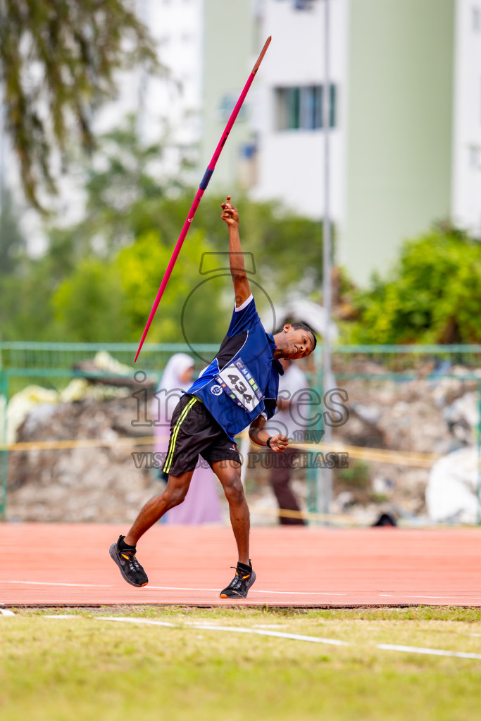 Day 6 of MWSC Interschool Athletics Championships 2024 held in Hulhumale Running Track, Hulhumale, Maldives on Thursday, 14th November 2024. Photos by: Nausham Waheed / Images.mv