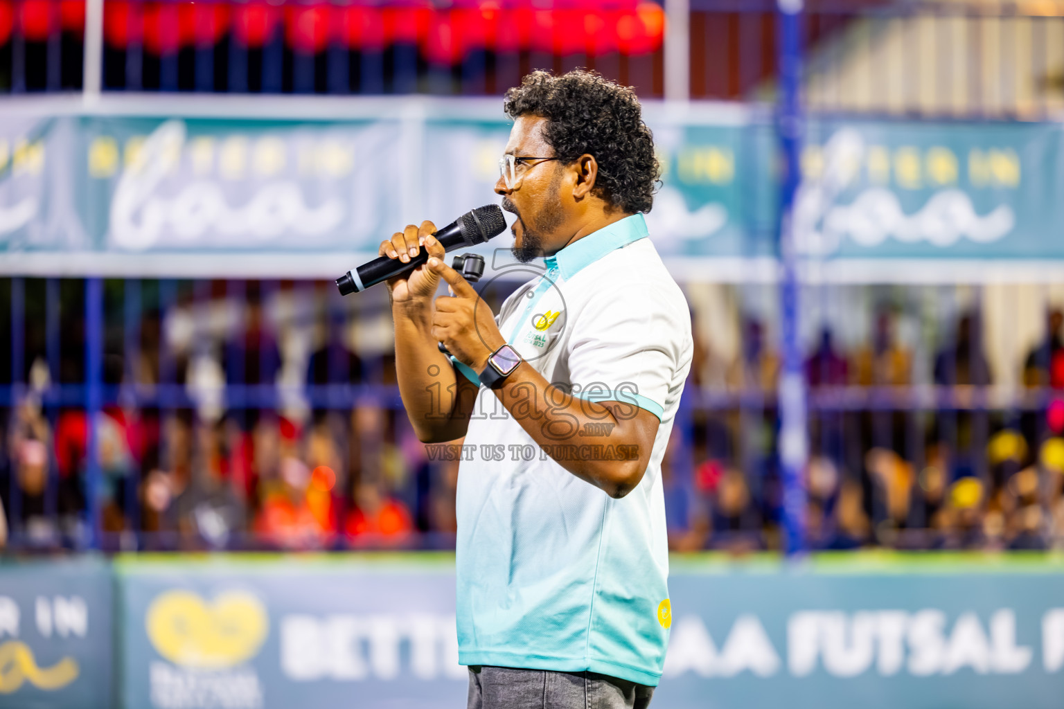Eydhafushi vs Thulhaadhoo in Semi Finals of Better in Baa Futsal Fiesta 2025 Men's division held in B. Eydhafushi, Maldives on Saturday, 15th November 2025. Photos: Nausham Waheed / images.mv