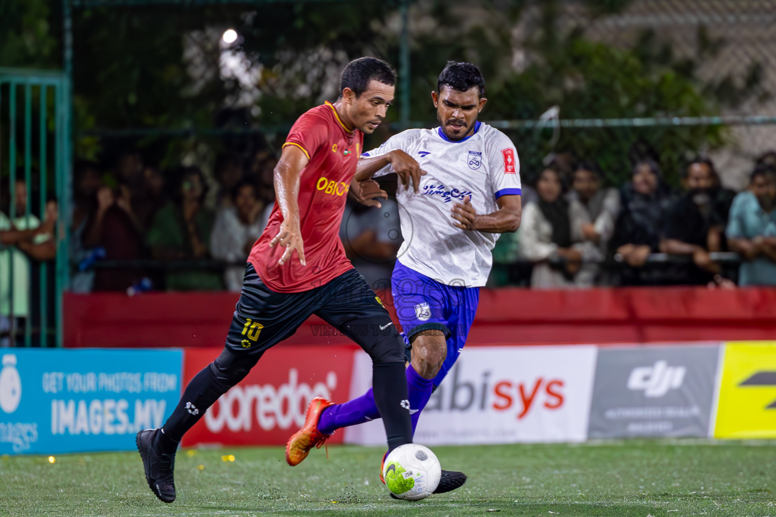 Dh Kudahuvadhoo vs F Bilehdhoo in Zone 5 Final on Day 38 of Golden Futsal Challenge 2024 which was held on Friday, 23rd February 2024, in Hulhumale', Maldives Photos: Ismail Thoriq / images.mv