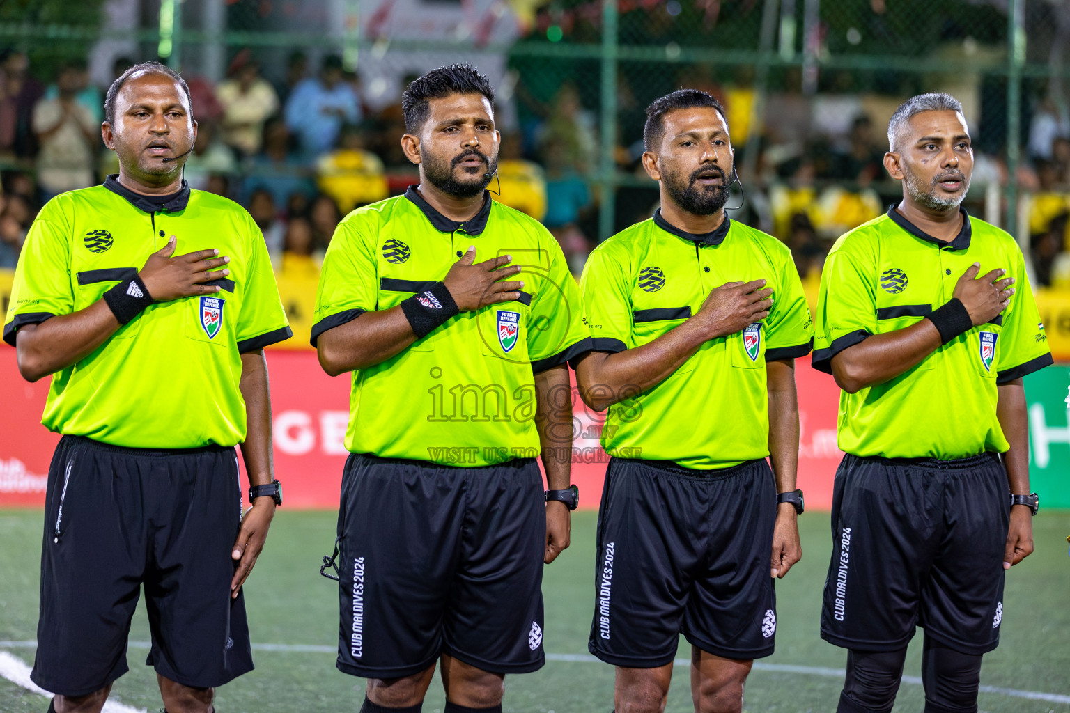 RRC vs MPL in the Semi Finals of Club Maldives Cup 2024 held in Rehendi Futsal Ground, Hulhumale', Maldives on Monday, 14th October 2024. Photos: Hassan Simah / images.mv