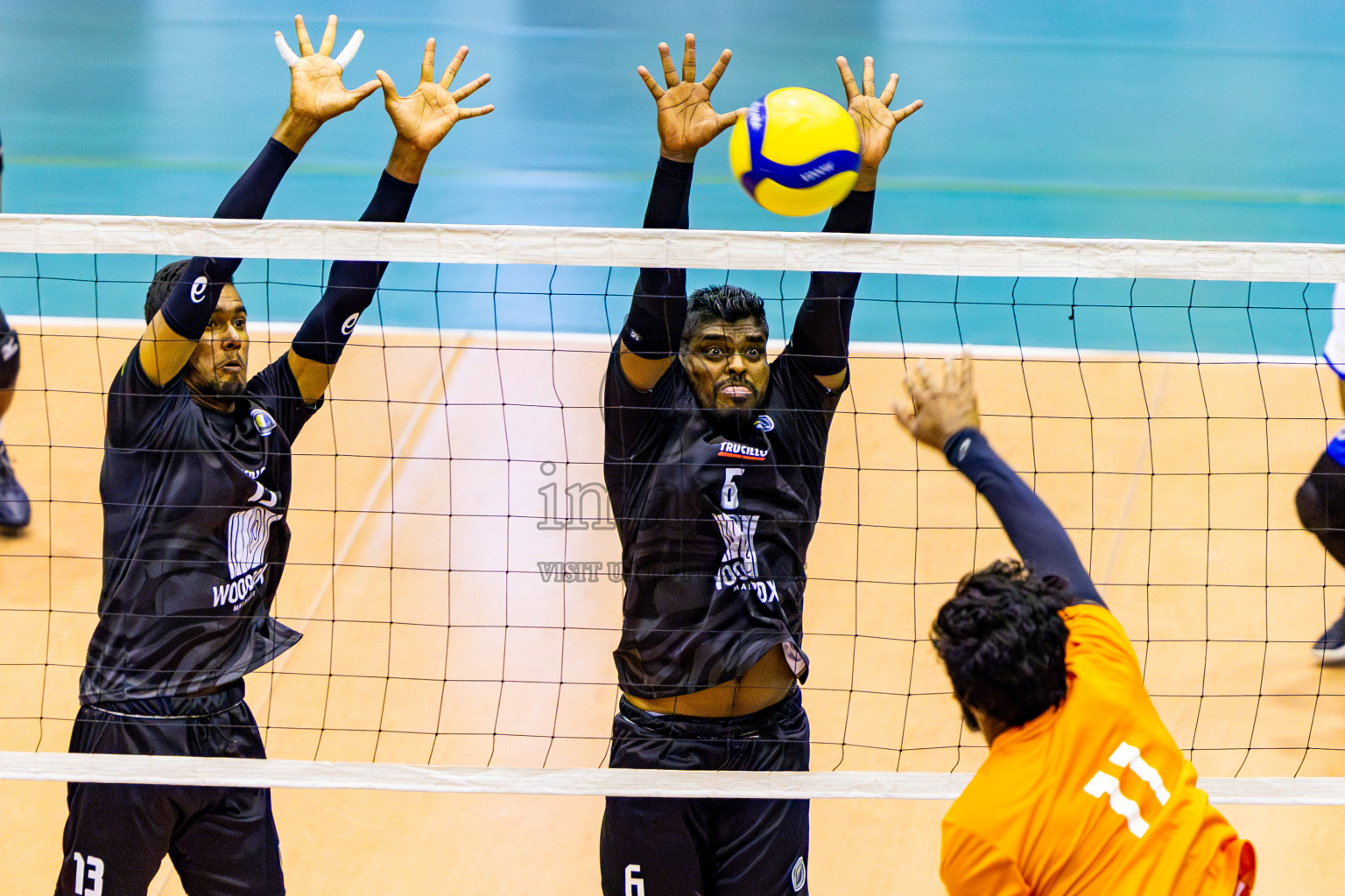 Sports Club City vs Dhivehi Sifainge Club in Semi Final of MILO VAM Cup 2024 Men's Division was held in Social Center Indoor Hall on Friday, 1st September 2024. Photos: Nausham Waheed / images.mv