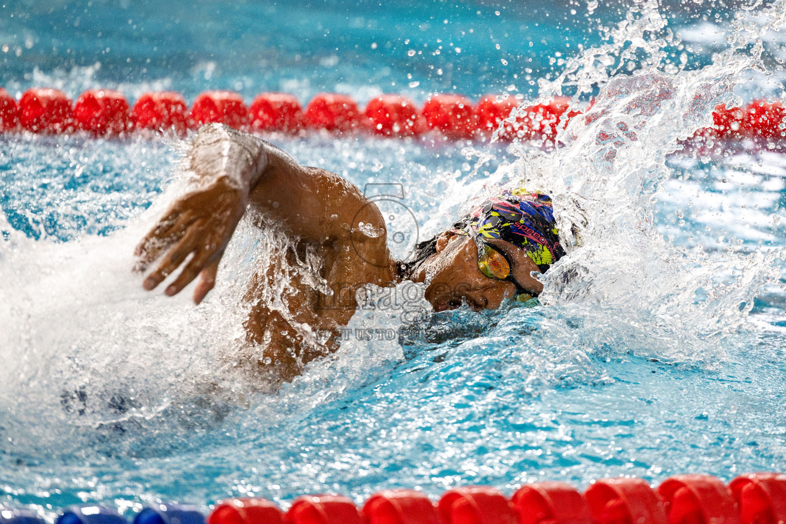 Day 5 of National Swimming Competition 2024 held in Hulhumale', Maldives on Tuesday, 17th December 2024. 
Photos: Hassan Simah / images.mv