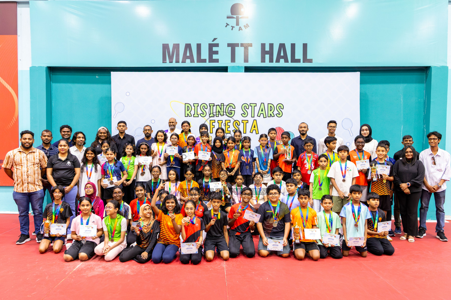 Day 2 of Rising Stars Fiesta 2026 held at Malé Table Tennis Hall, Male', Maldives on Saturday, 20th June 2026. 
Photos: Ismail Thoriq / images.mv
