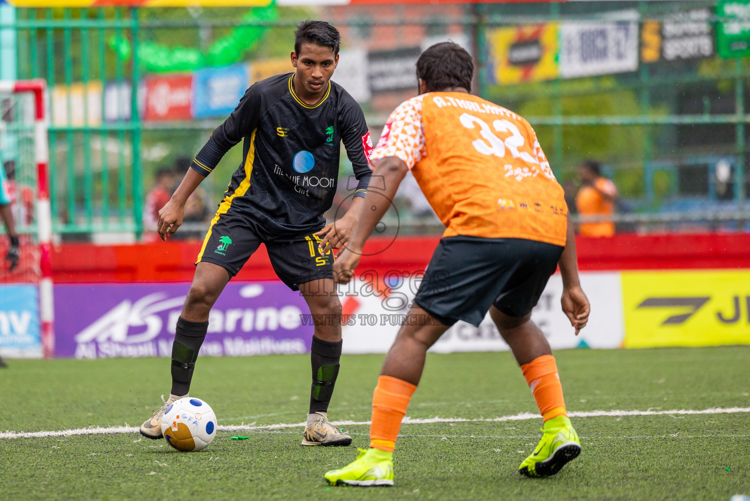 ADh Dhangethi vs ADh Hangnaameedhoo in Day 10 of Golden Futsal Challenge 2025 was held on Tuesday, 14th January 2025, in Hulhumale', Maldives Photos: Shuu Abdul Sattar / images.mv