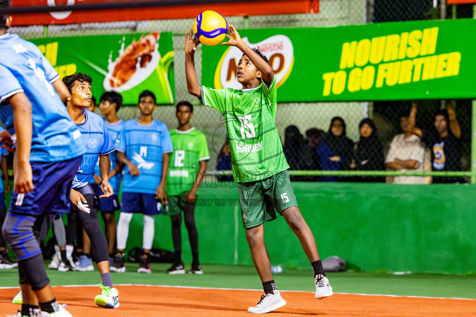 Day 11 of Interschool Volleyball Tournament 2024 was held in Ekuveni Volleyball Court at Male', Maldives on Monday, 2nd December 2024. Photos: Nausham Waheed / images.mv