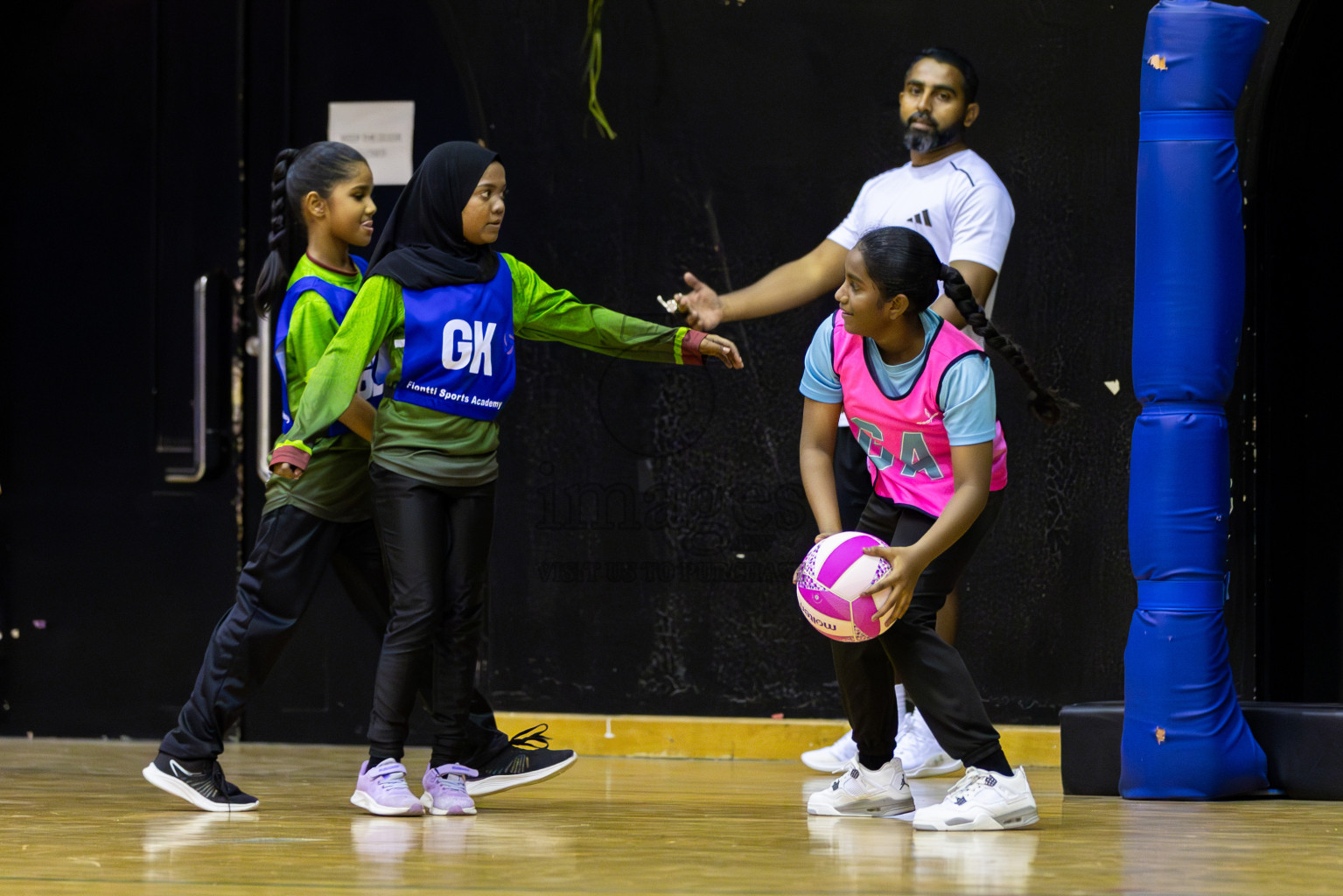 NETGEN A vs FIONTI Sports Academy (U11) in Day 1 of 3rd Junior Championship - Netball association of Maldives, held at Social Center on 19th January 2025 . Photos by Shuu Abdul Sattar
