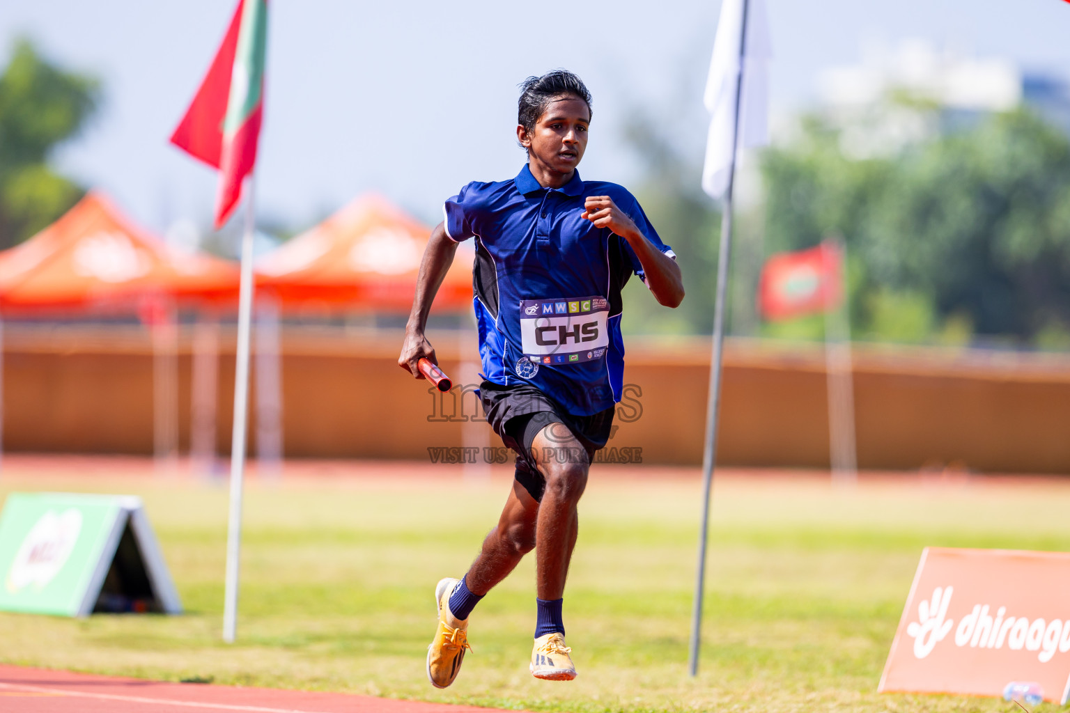 Day 6 of MWSC Interschool Athletics Championships 2024 held in Hulhumale Running Track, Hulhumale, Maldives on Thursday, 14th November 2024. Photos by: Nausham Waheed / Images.mv