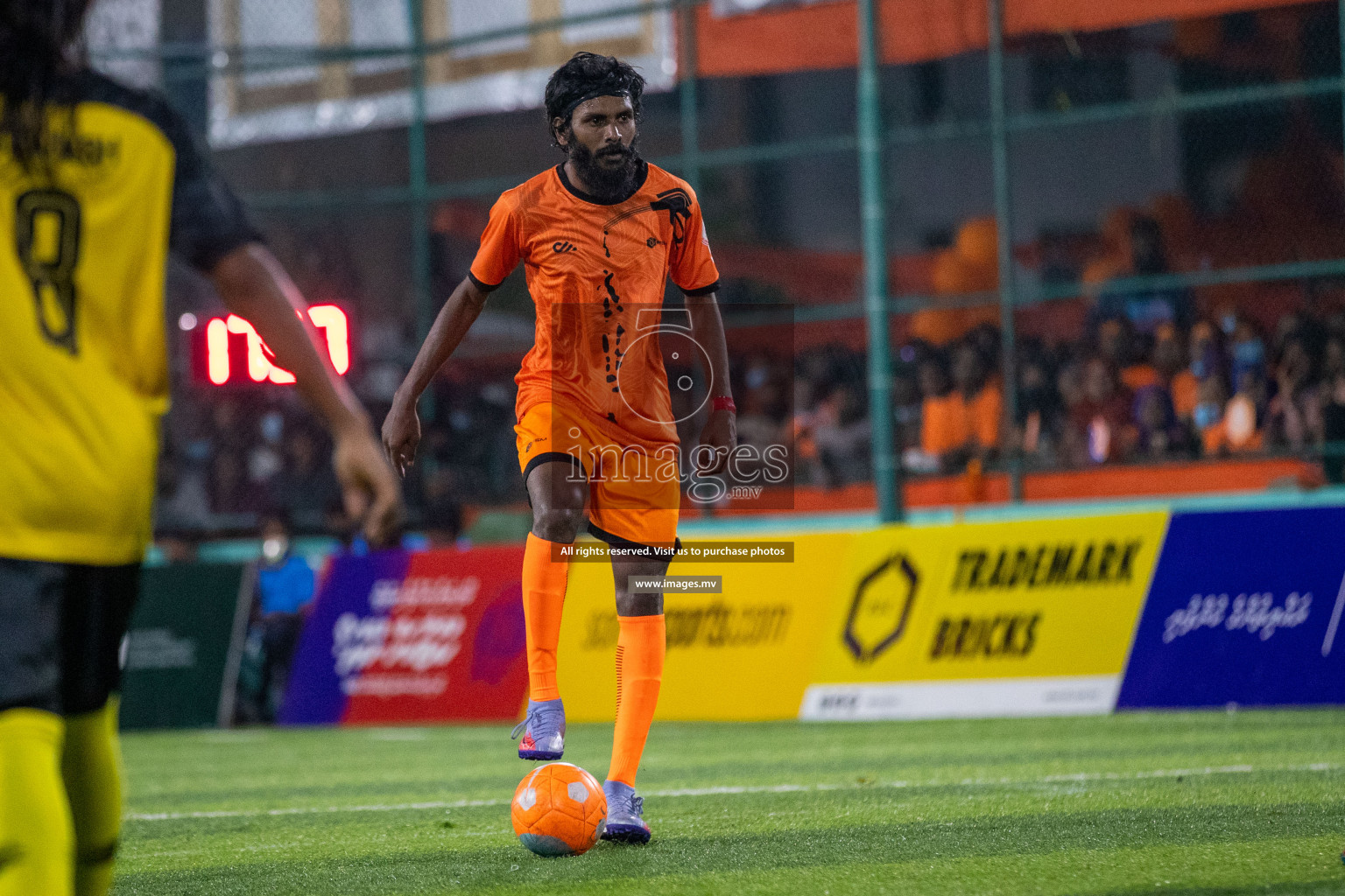 RRC Vs FSM in the Semi Finals of Club Maldives 2021 held in Hulhumale, Maldives on 19 December 2021. Photos: Ismail Thoriq / images.mv