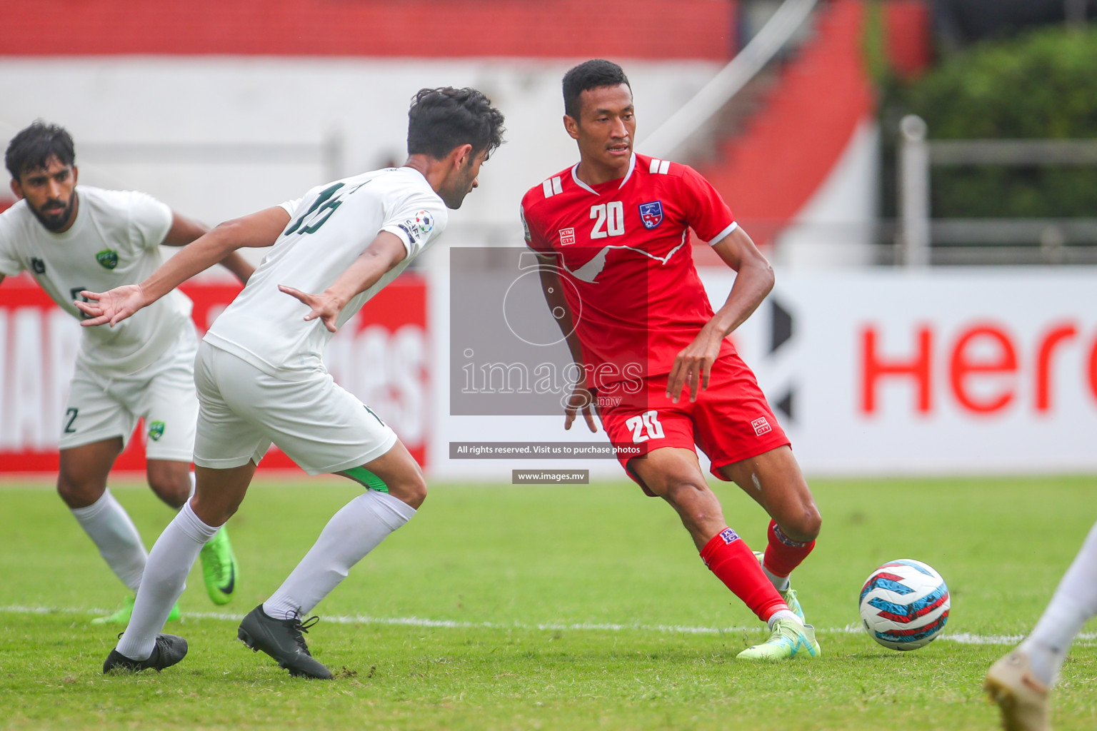 Nepal vs Pakistan in SAFF Championship 2023 held in Sree Kanteerava Stadium, Bengaluru, India, on Tuesday, 27th June 2023. Photos: Nausham Waheed, Hassan Simah / images.mv