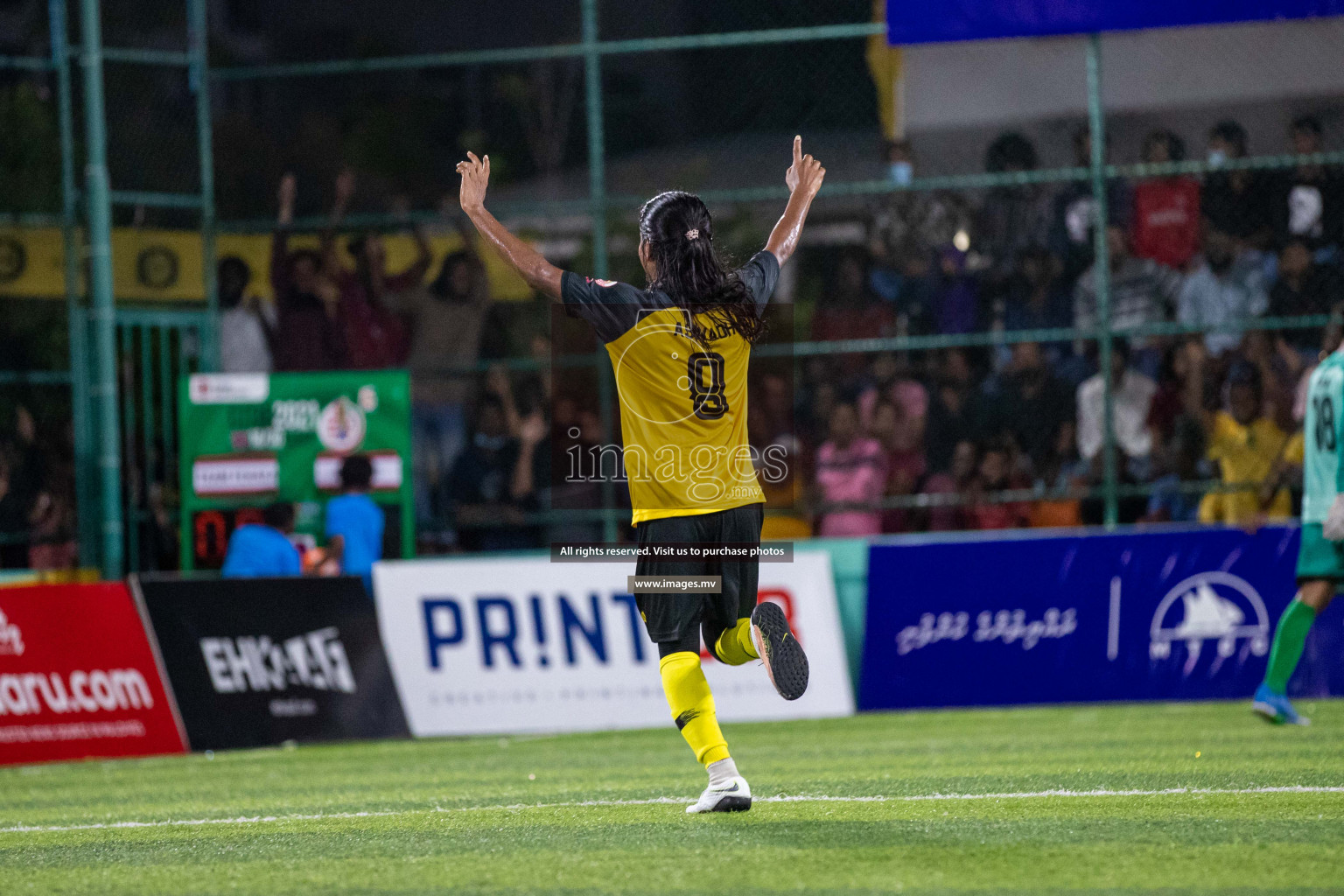 Team FSM Vs Prisons Club in the Semi Finals of Club Maldives 2021 held in Hulhumale, Maldives on 15 December 2021. Photos: Shuu Abdul Sattar / images.mv