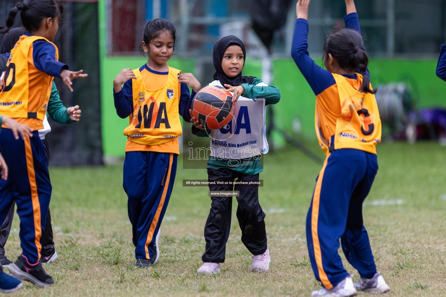 Day 2 of Nestle' Kids Netball Fiesta 2023 held in Henveyru Stadium, Male', Maldives on Thursday, 1st December 2023. Photos by Nausham Waheed / Images.mv