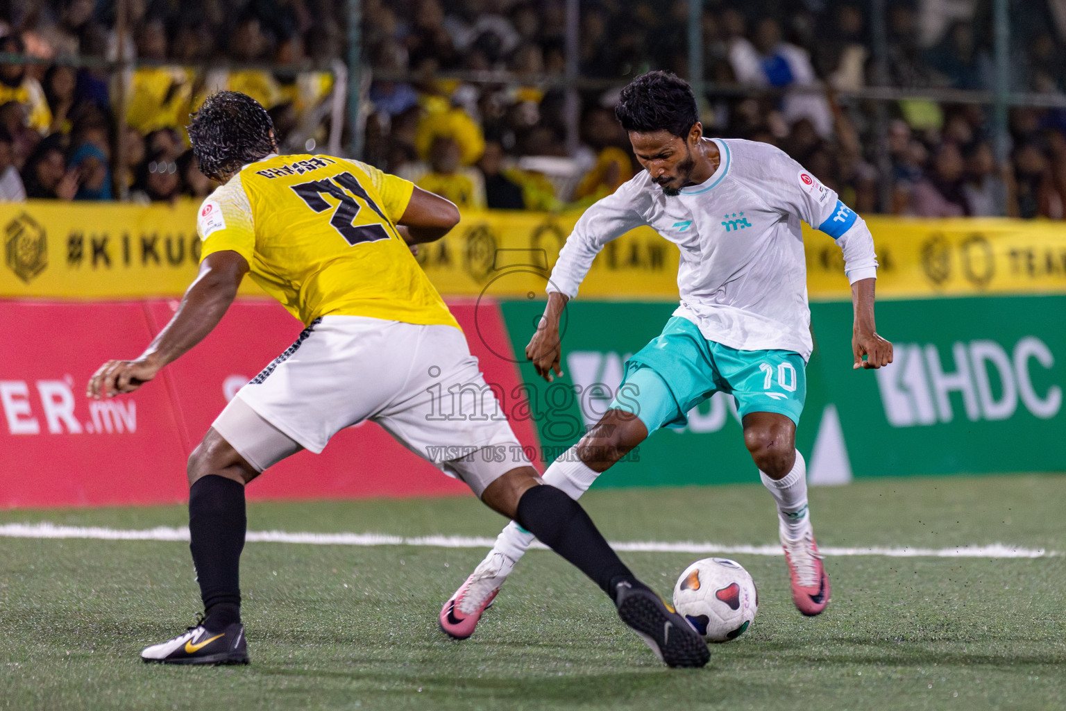 RRC vs MPL in the Semi Finals of Club Maldives Cup 2024 held in Rehendi Futsal Ground, Hulhumale', Maldives on Monday, 14th October 2024. 
Photos: Hassan Simah / images.mv