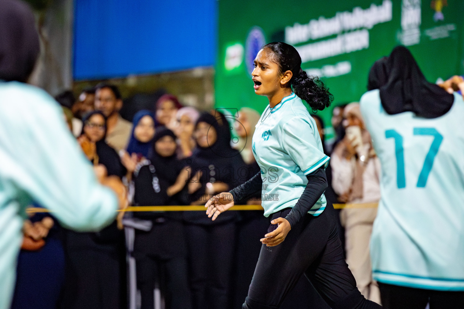 U19 Male and Atoll Girl's Finals in Day 9 of Interschool Volleyball Tournament 2024 was held in ABC Court at Male', Maldives on Saturday, 30th November 2024. Photos: Hassan Simah / images.mv