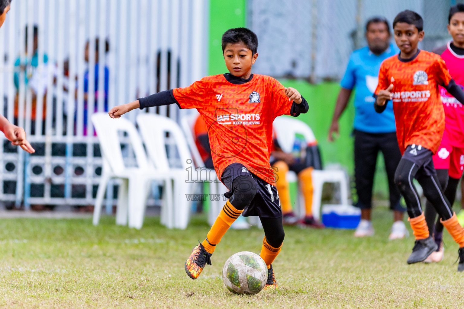 Day 1 of MILO Academy Championship 2024 - U12 was held at Henveiru Grounds in Male', Maldives on Sunday, 7th July 2024. Photos: Nausham Waheed / images.mv