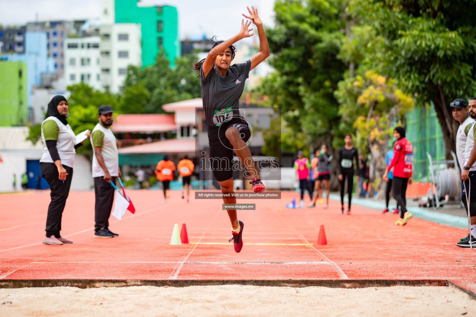 Day 2 of National Athletics Championship 2023 was held in Ekuveni Track at Male', Maldives on Friday, 24th November 2023. Photos: Hassan Simah / images.mv