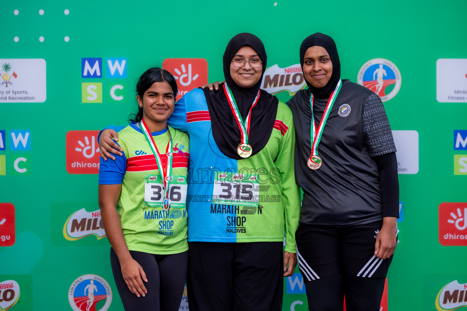 Day 1 of 12th Milo Association Championships was held in Ekuveni Track at Male', Maldives on Thursday, 24th April 2025. Photos: Nausham Waheed / images.mv
