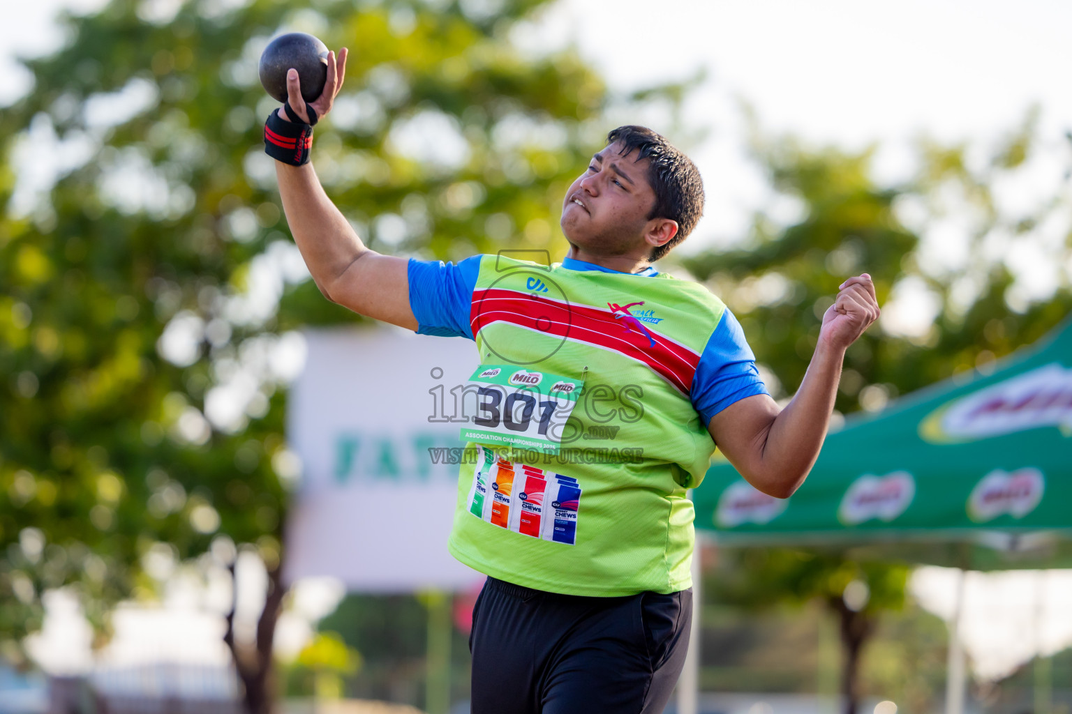 Day 1 of 12th Milo Association Championships was held in Ekuveni Track at Male', Maldives on Thursday, 24th April 2025. Photos: Nausham Waheed / images.mv