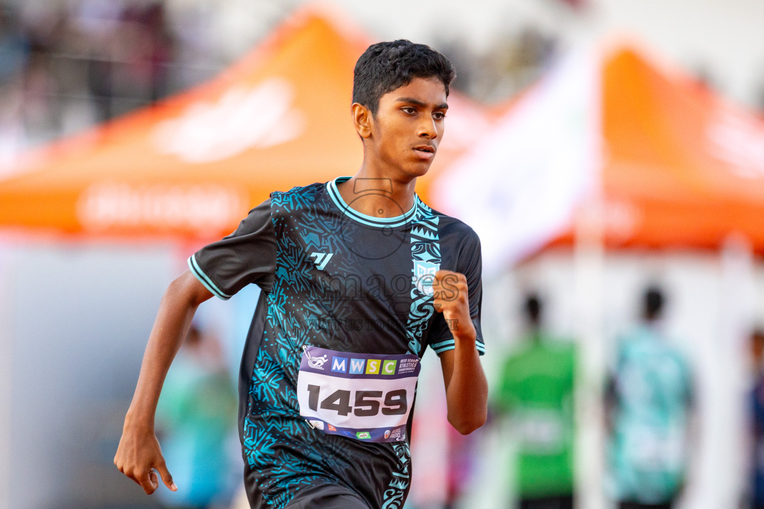 Day 1 of MWSC Interschool Athletics Championships 2024 held in Hulhumale Running Track, Hulhumale, Maldives on Saturday, 9th November 2024. Photos by: Ismail Thoriq / Images.mv