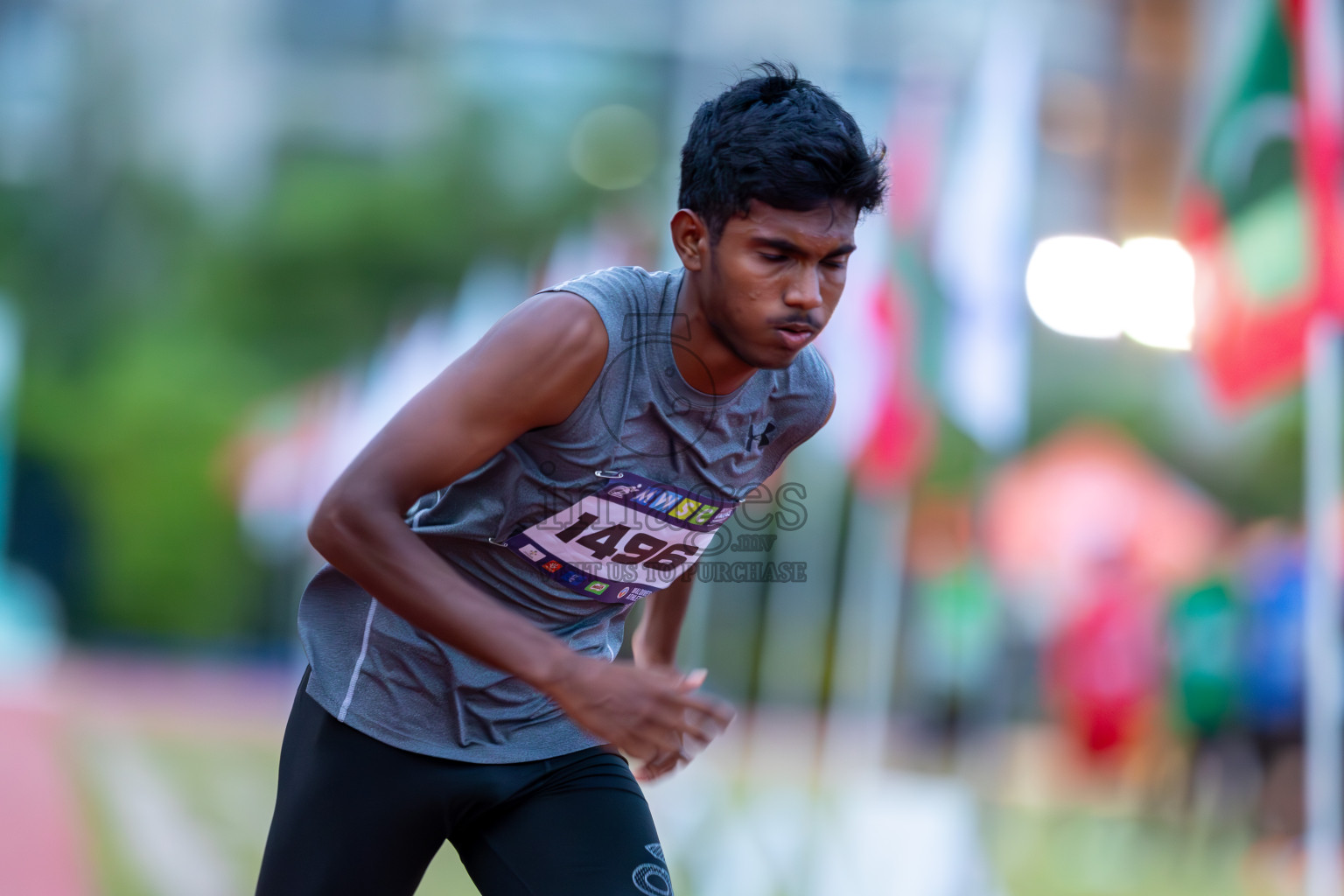 Day 2 of MWSC Interschool Athletics Championships 2024 held in Hulhumale Running Track, Hulhumale, Maldives on Sunday, 10th November 2024. Photos by: Ismail Thoriq / Images.mv