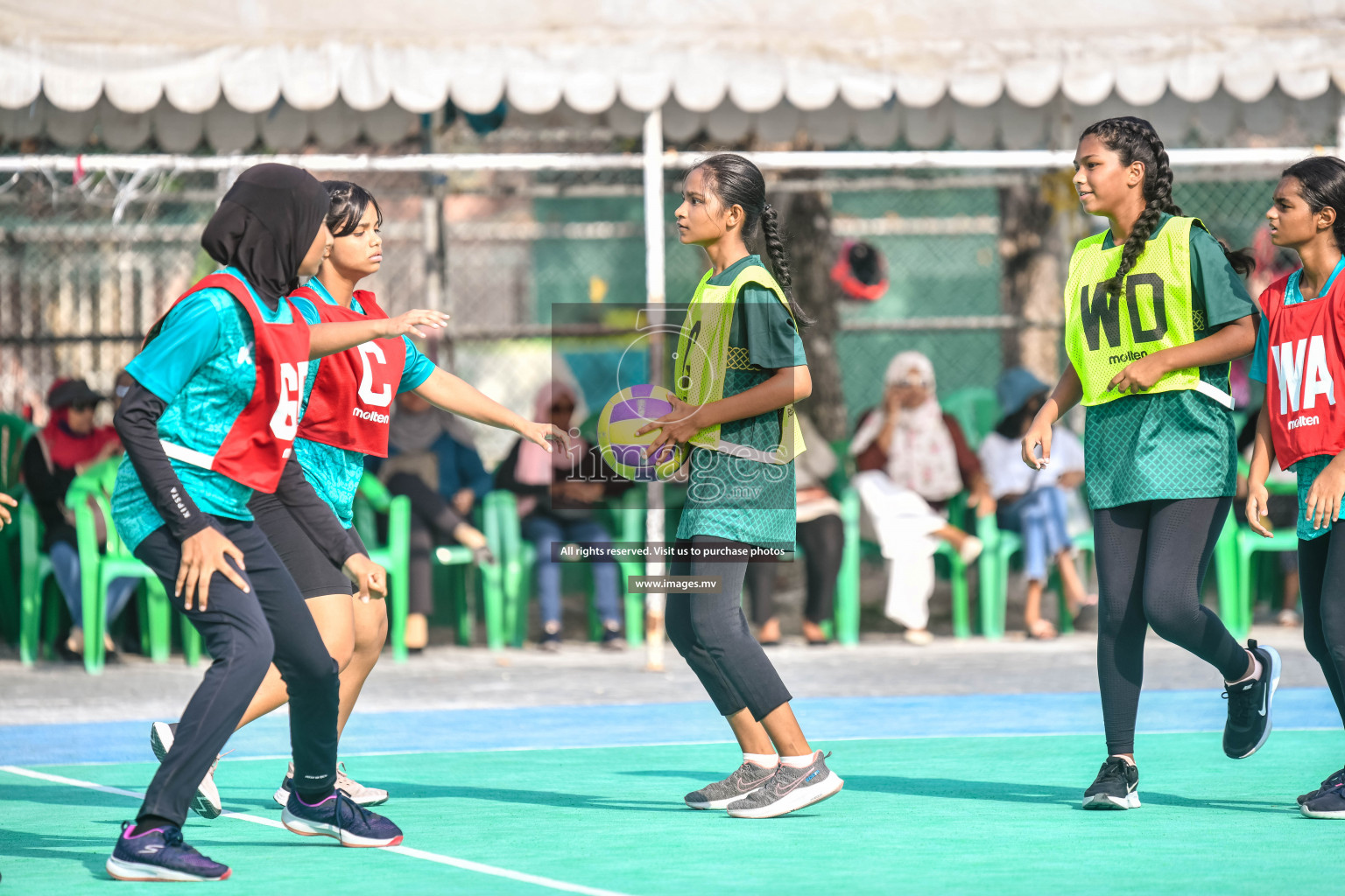 Day 11 of Junior Netball Championship 2022 held in Male', Maldives. Photos by Nausham Waheed