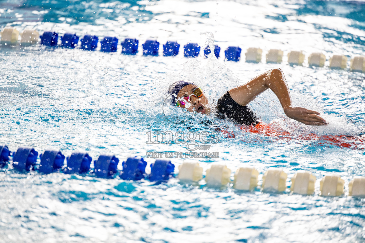 Day 6 of National Swimming Competition 2024 held in Hulhumale', Maldives on Wednesday, 18th December 2024. 
Photos: Hassan Simah / images.mv