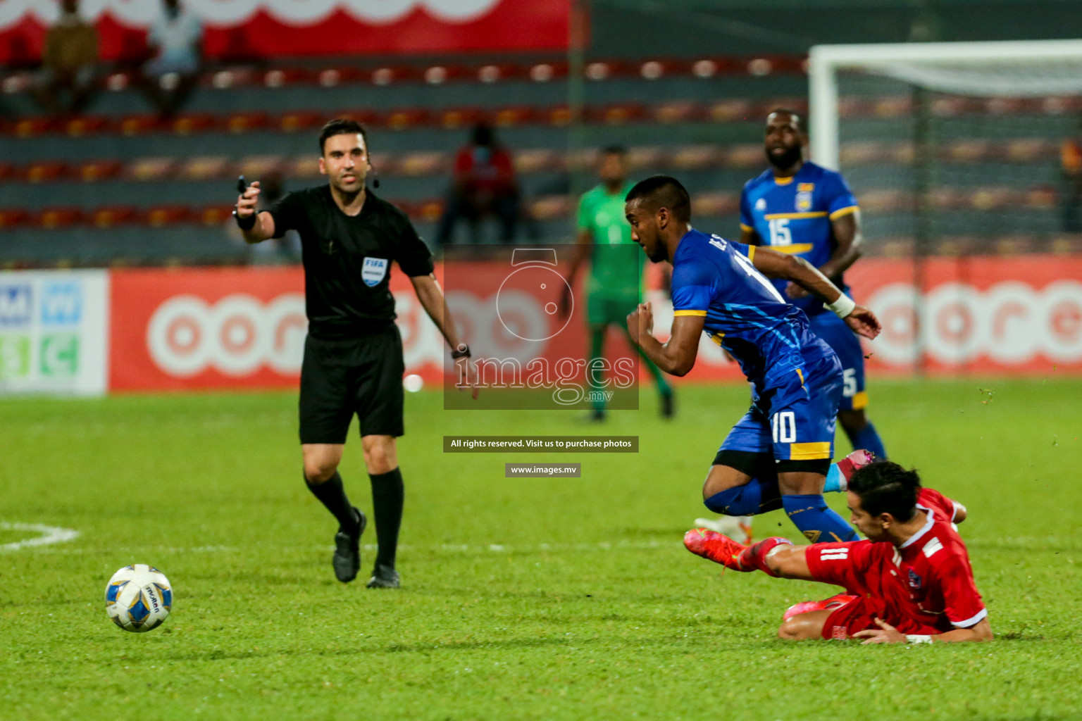 Nepal vs Sri Lanka in SAFF Championship 2021 held on 4th October 2021 in Galolhu National Stadium, Male', Maldives