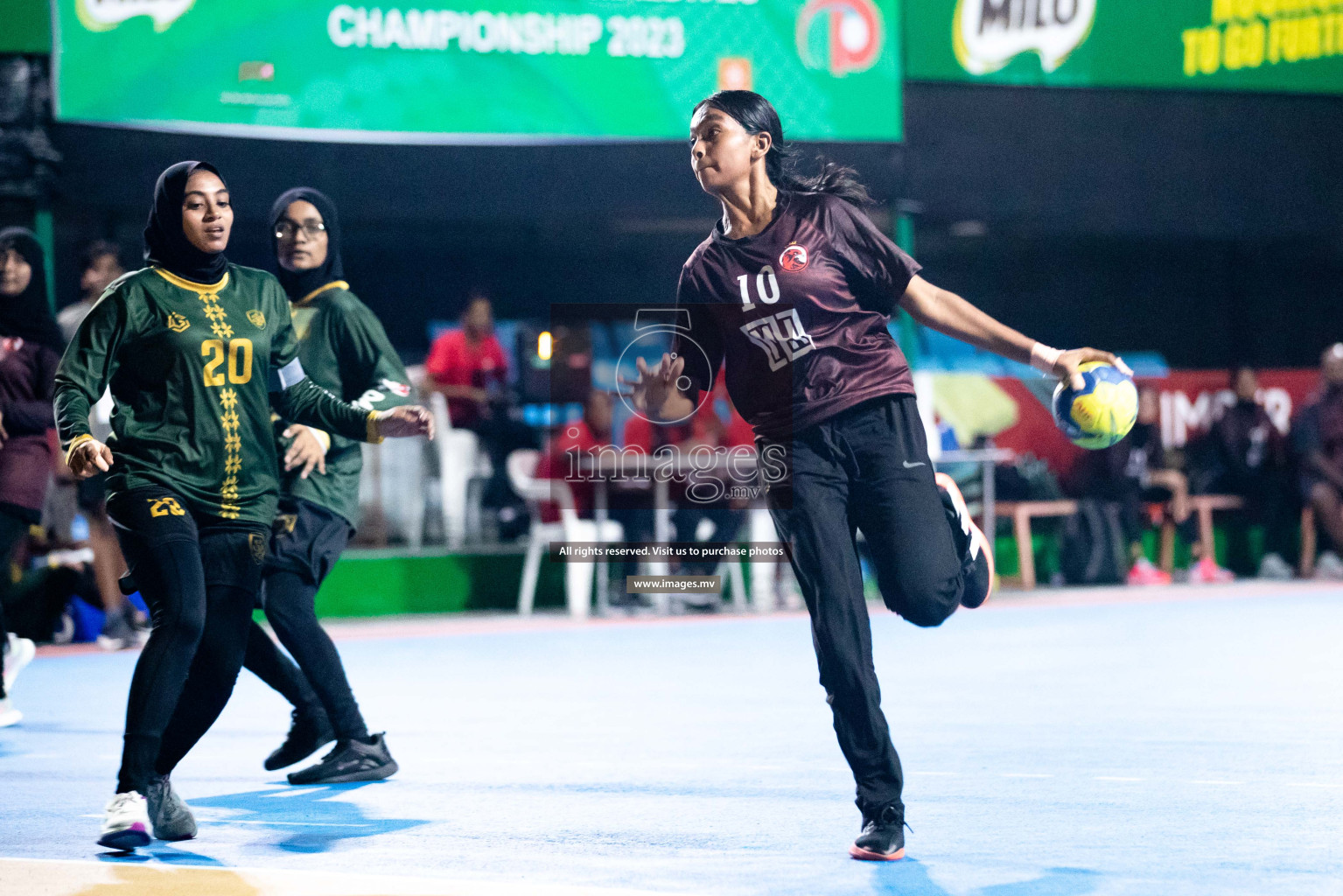 Day 5 of 6th MILO Handball Maldives Championship 2023, held in Handball ground, Male', Maldives on Friday, 24th May 2023 Photos: Shuu Abdul Sattar/ Images.mv