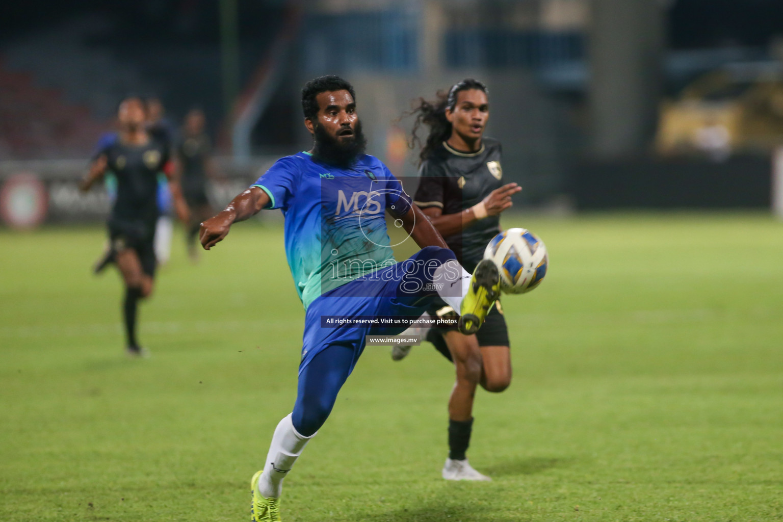 President's Cup 2023 - Club Eagles vs Super United Sports, held in National Football Stadium, Male', Maldives  Photos: Mohamed Mahfooz Moosa/ Images.mv