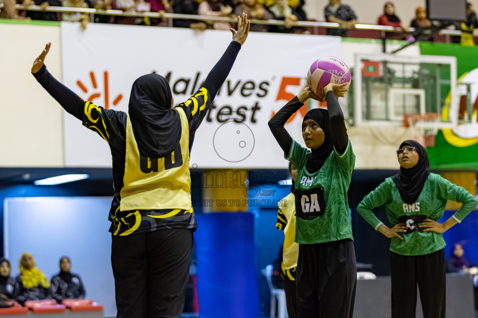 Day 8 of 26th Inter-School Netball Tournament 2025 was held in Social Center Indoor Hall on Sunday, 26th October 2025. Photos: Hassan Simah / images.mv