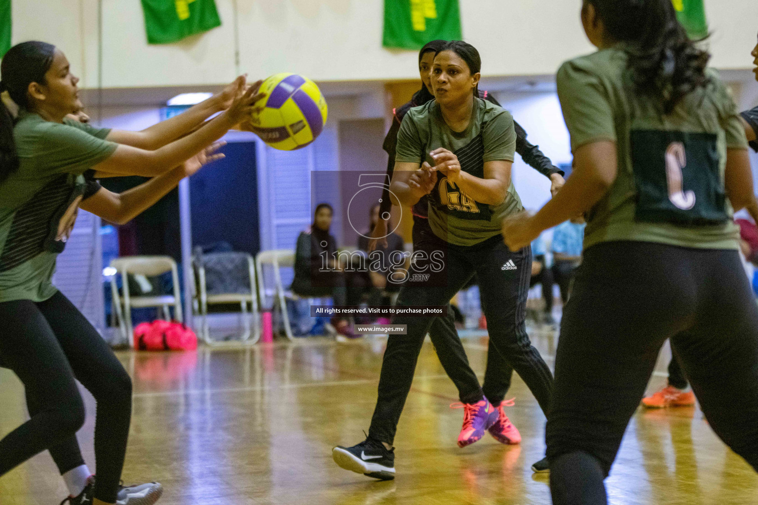 Kulhudhuffushi Youth & R.C vs Club Green Streets in the Finals of Milo National Netball Tournament 2021 (Women's) held on 5th December 2021 in Male', Maldives Photos: Ismail Thoriq / images.mv