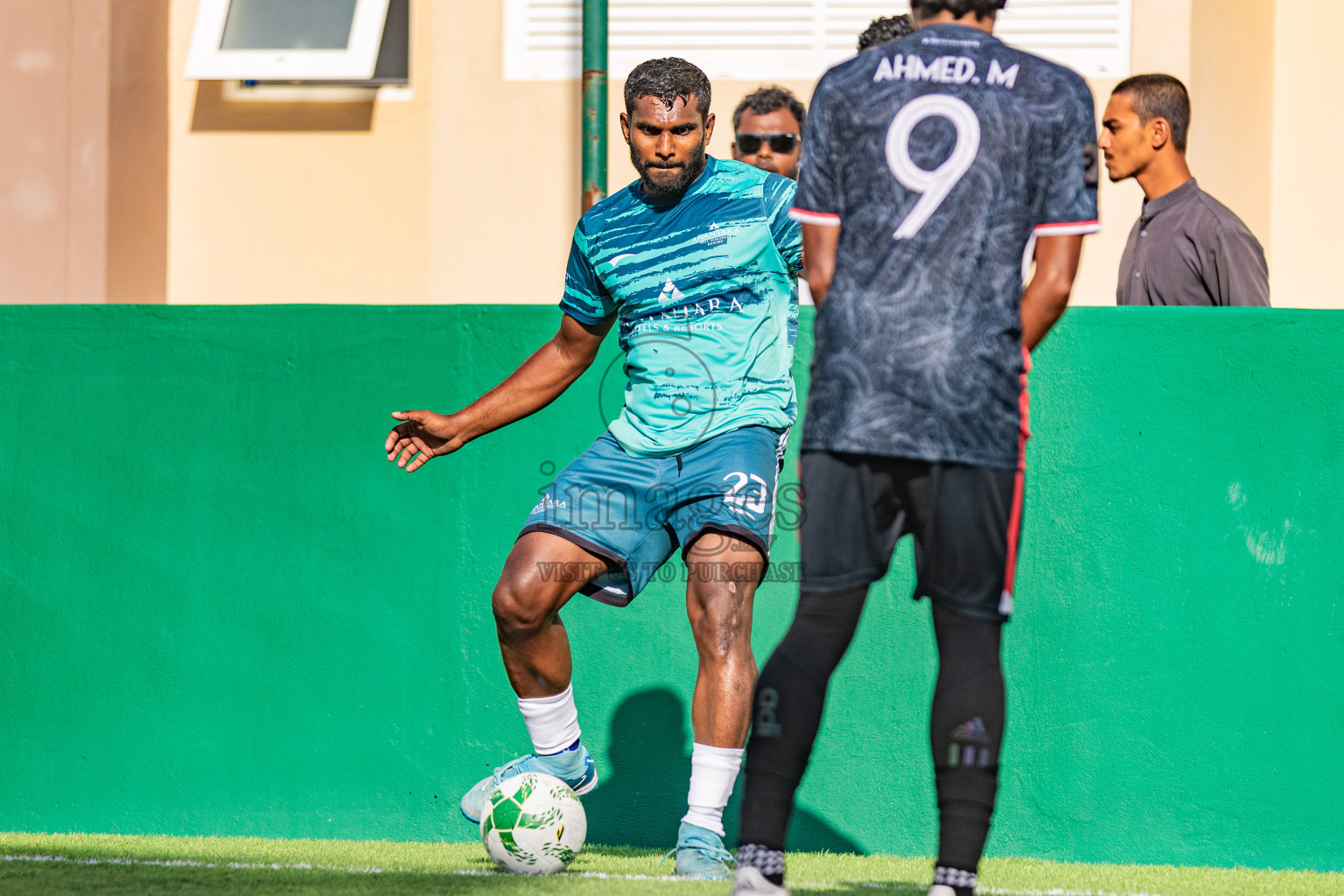 The Marina vs Anantara in Resort League 2025 (South Male Zone) was held on Sunday, 28th September 2025 in Crossroads's Maldives, Photos: Areef Adam / images.mv