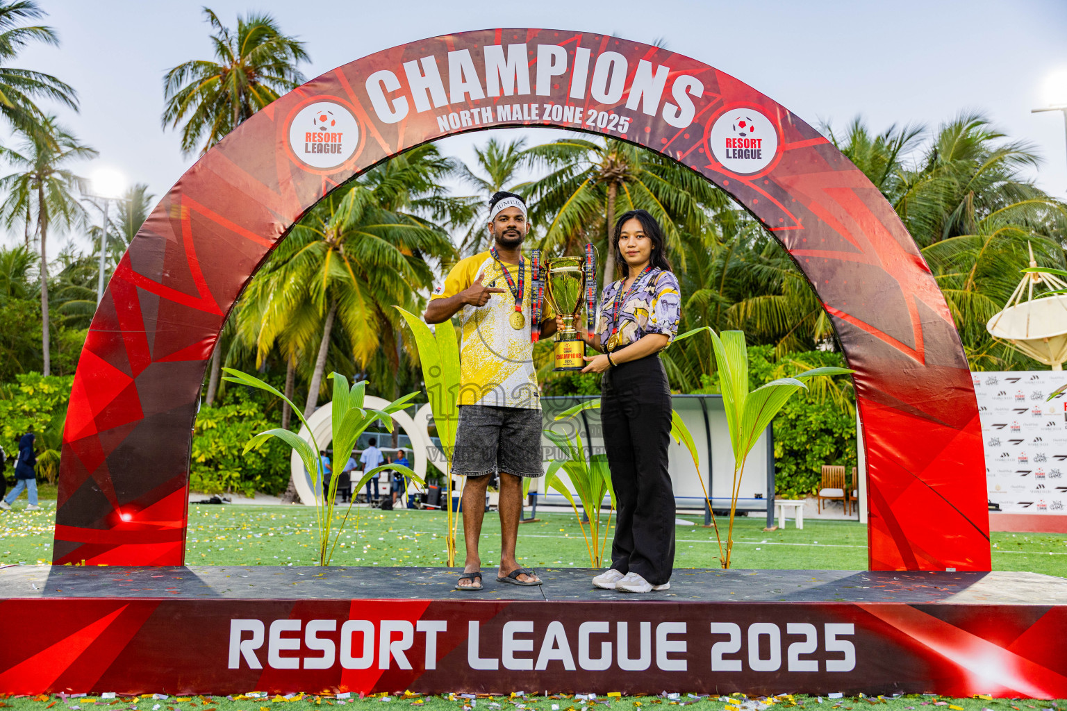 Jumeirah vs Varu in Final of Resort League 2025 (North Male Zone) was held on Saturday, 27th September 2025 in One And Only Reethi Rah Maldives Resort, Photos: Areef Adam / images.mv