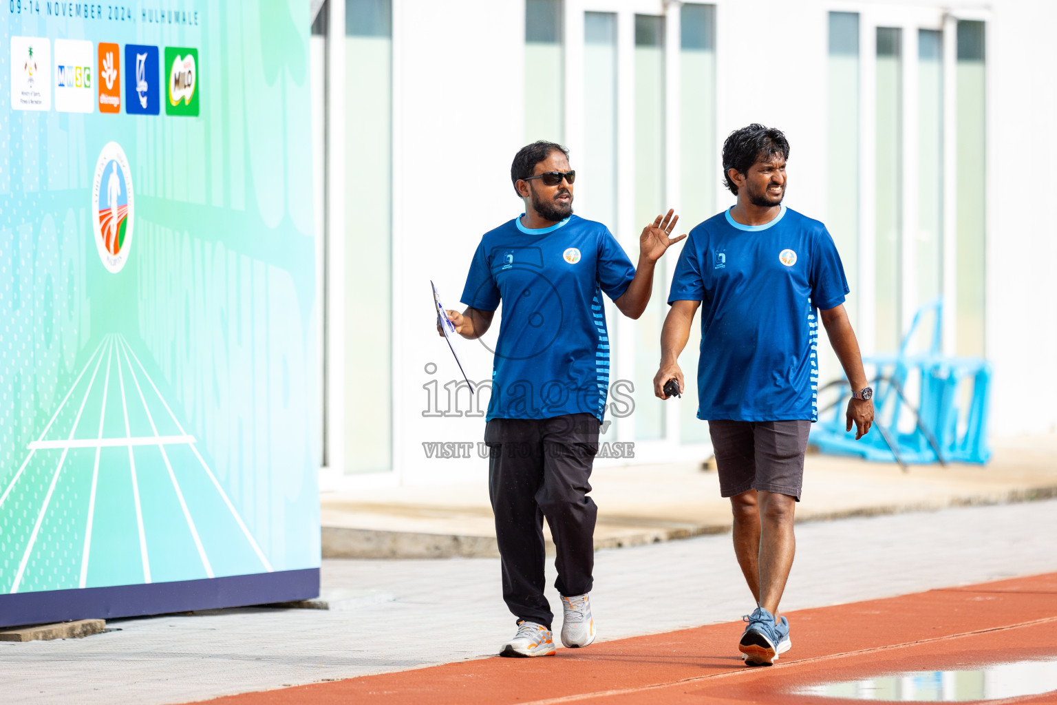 Day 1 of MWSC Interschool Athletics Championships 2024 held in Hulhumale Running Track, Hulhumale, Maldives on Saturday, 9th November 2024. 
Photos by: Ismail Thoriq / images.mv