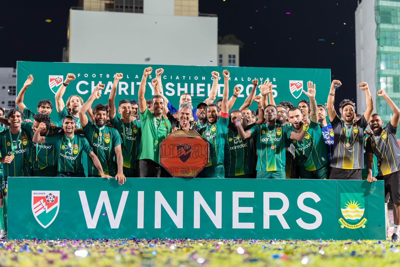 Charity Shield Match between Maziya Sports and Recreation Club and Club Eagles held in National Football Stadium, Male', Maldives Photos: Abdulla Abeedh / Images.mv