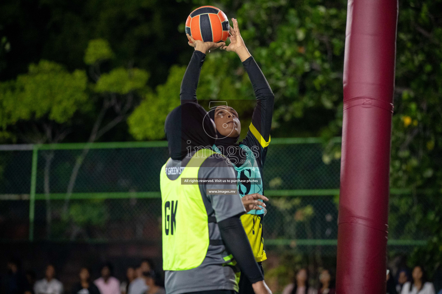 Final of 20th Milo National Netball Tournament 2023, held in Synthetic Netball Court, Male', Maldives on 11th June 2023 Photos: Nausham Waheed/ Images.mv