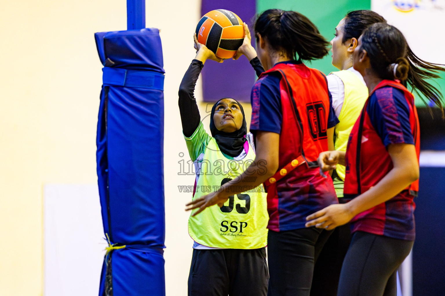 Club Matrix vs Club Green Streets in Final of 21st National Netball Tournament was held in Social Canter at Male', Maldives on Wednesday, 22nd May 2024. Photos: Nausham Waheed / images.mv