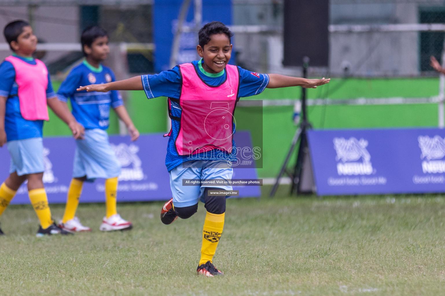 Day 1 of Nestle kids football fiesta, held in Henveyru Football Stadium, Male', Maldives on Wednesday, 11th October 2023 Photos: Shut Abdul Sattar/ Images.mv