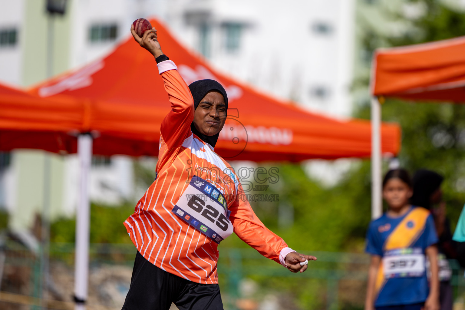 Day 1 of MWSC Interschool Athletics Championships 2024 held in Hulhumale Running Track, Hulhumale, Maldives on Saturday, 9th November 2024. 
Photos by: Hassan Simah / Images.mv