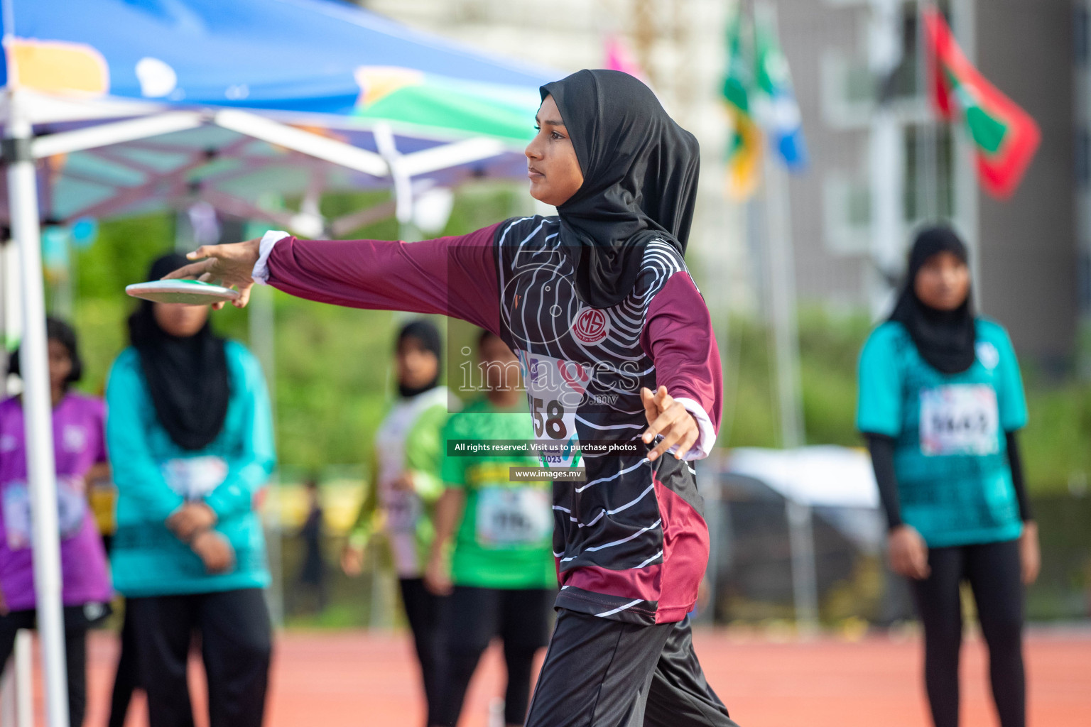 Day three of Inter School Athletics Championship 2023 was held at Hulhumale' Running Track at Hulhumale', Maldives on Tuesday, 16th May 2023. Photos: Nausham Waheed / images.mv